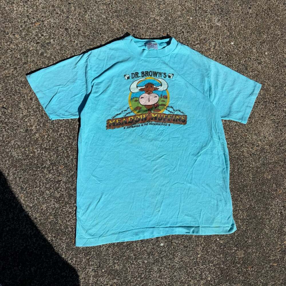 Vintage 90s Dr. Brown's Meadow Muffins Graphic T-Shirt